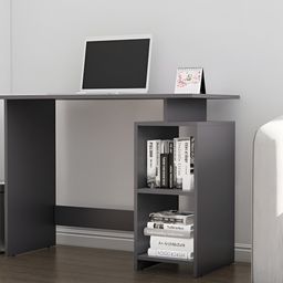 HEXA RED Grey Engineered Wood Study Table For Work From Home Students & Computer Table image 3