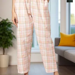 Kryptic Pack Of 2 Checked Pure Cotton Mid-Rise Lounge Pants-picture-12