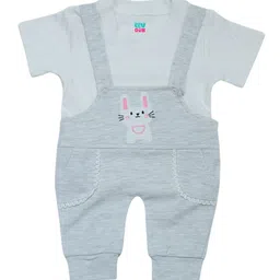 LUV-DUB Infants Printed Cotton Dungarees-image-80