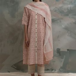 Banana Labs Clove Melissa Striped Cotton Dupatta-picture-25