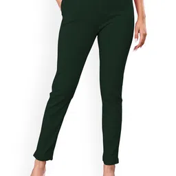 NEXSUS Women Regular Fit Easy Wash Cotton Cigarette Trouser-image-88