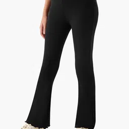 Juniors by Babyshop Girls Ribbed Flared Ankle Length Leggings-picture-45