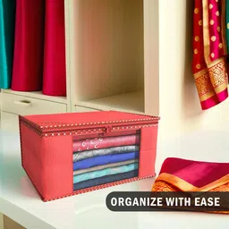 Kuber Industries Purple & Red 12 Pieces Rectangular Drawer Organisers image 3