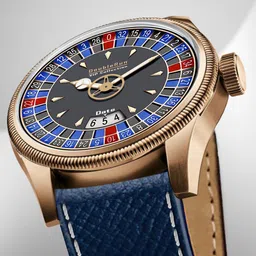 DOUBLERUN Men Dial & Leather Straps Analogue Multi Function Watch H05N12013 image 2