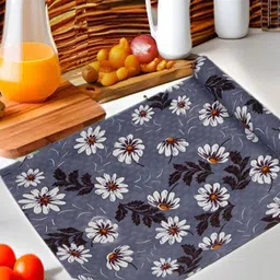 REVEXO Grey & White Printed Water-Resistant Shelf Liner-16