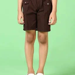 V-Mart Boys Cotton Mid-Rise Shorts-36