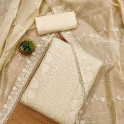 Rangtulika Ethnics Motifs Embroidered Unstitched Dress Material-picture-41