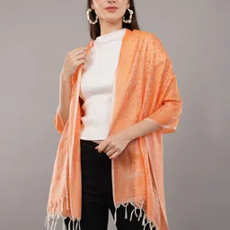CrossKulture Unisex Printed Scarf has Tasselled Border-picture-13