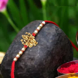 VIVASTRI Men Gold Multistrand Rakhi-49