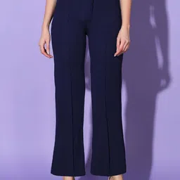 DIMPY GARMENTS Women Comfort High-Rise Pleated Trousers-image-61