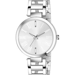 Gopal Shopcart Unisex Round Dial & Stainless Steel Analogue Watch White Dial taitan Chain-image-72