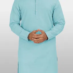VeBNoR Men Thread Work Dobby Kurta-picture-17
