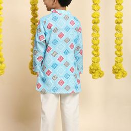 Cutiekins Boys Printed Regular Kurta with Pyjamas image 4