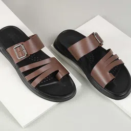 Mochi Men Leather Comfort Sandals-image-64