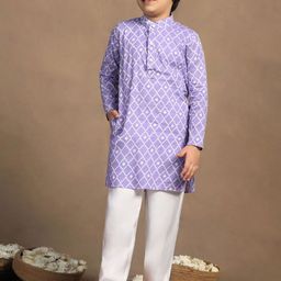 BAESD Boys Printed Regular Kurta with Trousers image 5