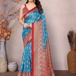 KALINI Kalamkari Printed Saree-picture-45