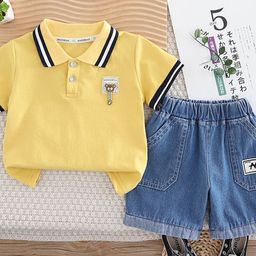 StyleCast x Revolte Kids Pure Cotton T-shirt With Shorts-image-3