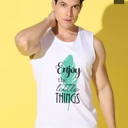 WOOSTRO Pack Of 2 PrintedCombo Cotton Innerwear Vests VWS26(ENJOY WHITE)(MORE OLIVE)-53