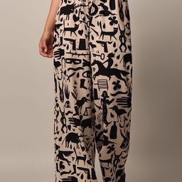 ONLY Women Loose Fit Printed High-Rise Trousers-image-21
