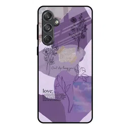QRIOH Floral Printed Samsung Galaxy M55 5G Silicone Back Case-picture-12
