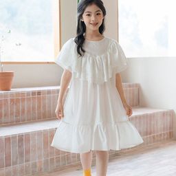 LULU & SKY Flutter Sleeve A-Line Dress-image-36