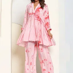 HOUSE OF JAMOTI Blush Tide Ensemble Co-Ords Set-image-92