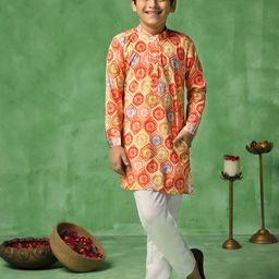 Sangria Boys Printed Kurta Set-26