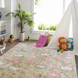 Kaleen India Khaki Polyester Carpets-image-14