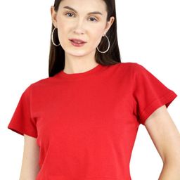 ARTYSKA Cotton Half Sleeves Crop Top-image-2