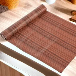 REVEXO Brown Printed Water-Resistant Shelf Liner-18