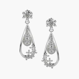 VALANOVA 18K White Gold 0.34 Ct Lab Grown Diamond Earrings-image-47