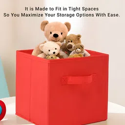 Aura Green Set of 3 Regular Square Foldable & Multipurpose Wardrobe Storage Box Organizer image 4