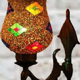Somil Premium Designer Glass Wall / Night Lamp Elegant & Stylish Dcor Accent for Modern Interiors, color- Multicolour, Size:- 25 X 30 X 38 CM-image-66