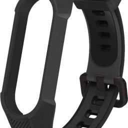 Epaal Rugged & Tough Silicon Strap for M_i Band 5 & M_i Band 6 (Black) Smart Watch Strap-image-36