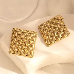 PRIVIU Square Studs Earrings-17