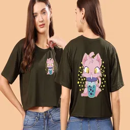 SWIFTLY Women Printed Bio Finish T-shirt-image-21