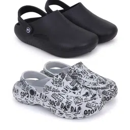 KAPYANSH Men Combo of 2 Stylish EVA Clogs-picture-21