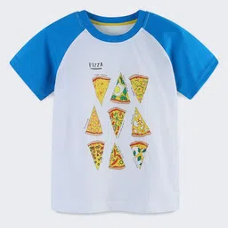 LULU & SKY Boys Printed Drop-Shoulder Sleeves Pure Cotton Applique T-shirt-image-65