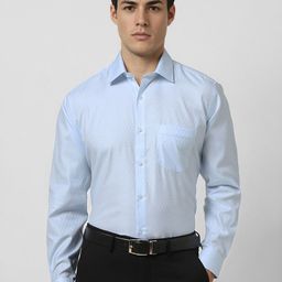Van Heusen Men Slim Fit Spread Collar Abstract Printed Cotton Formal Shirt-image-91