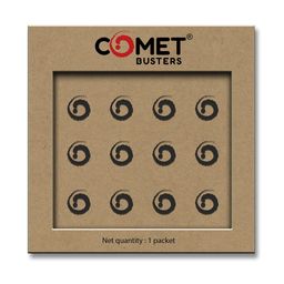 Comet Busters Circular Traditional Bindis - Black-7