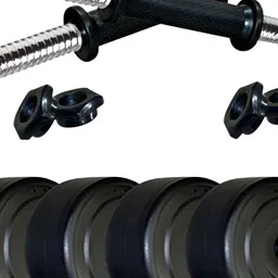 HackerX 4-Pcs Rubber Adjustable Dumbbell Set - 2 kg Each-31