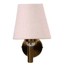 Devansh White Glossy Jute Wall Lamp With Shade image 2