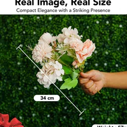 Ekhasa Peach-Coloured Daisy Artificial Flower image 5