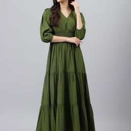 Femvy Women Fit & Flare Maxi Dress-picture-33