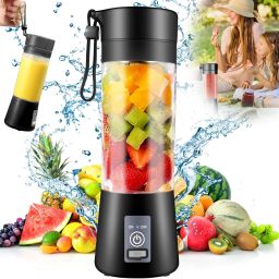 Electric USB Juicer Cup 6 Blade Portable Mixer Mini Blender for Shake, Smoothies 200 W Juicer Mixer Grinder-26