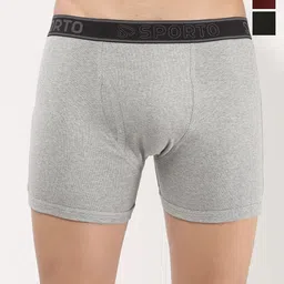 Sporto by Macho Men Pack Of 3 Short Trunks Sprto_M1030-G(1)-M(1)-Olv(1)-S-picture-11
