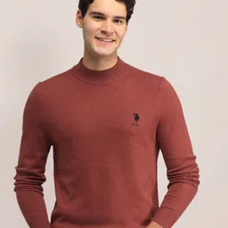 U.S. Polo Assn. Men Mock Collar Pullover Sweater-image-58