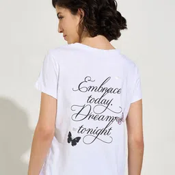 Dreamz by Pantaloons Printed Pure Cotton Lounge T-Shirt-picture-45
