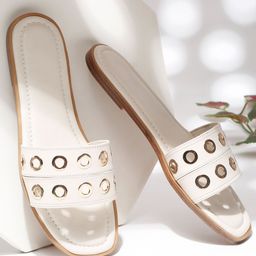 VALIOSAA Women Embellished Open Toe Flats-picture-14