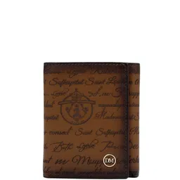 Da Milano Men Typography Printed Leather Two Fold Wallet-18